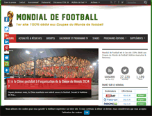 Tablet Screenshot of mondial-de-football.com